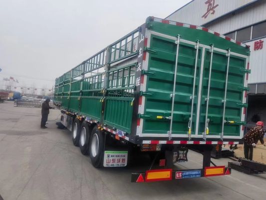 3/4 eixos 9,00-22,5 borda tipo plano vedação lateral parede semi-reboque para 20 anos exportando