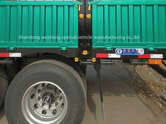 3/4 eixos 9,00-22,5 borda tipo plano vedação lateral parede semi-reboque para 20 anos exportando