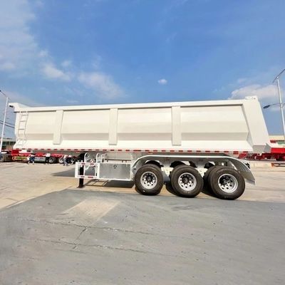 Semi-reboque hidráulico traseiro de 3 eixos de 20 a 80 toneladas para reboques de caminhões