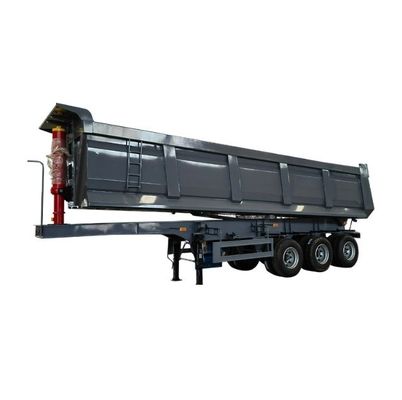 Remolque de caminhão 3/4 eixo 24-55CBM Rear Dump Semi Trailer Tipper com tecnologia avançada