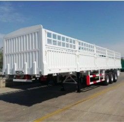 Semi-reboque de cerca de 60 toneladas de 3 eixos direto com sistema de travagem de descarga de ar lateral
