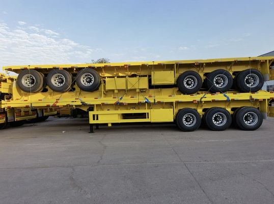 Suspensão mecânica 2-4 eixo 30-100T Reboque de contêineres Reboque de caminhão Wosheng