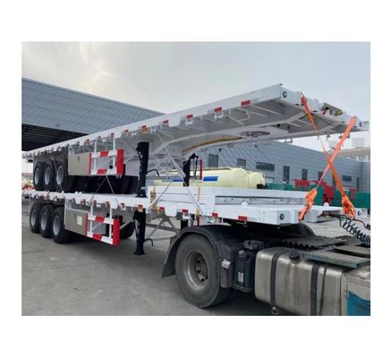 Cor personalizada 20ft 40ft 45ft Container Flatbed Trailer com alta capacidade de carga