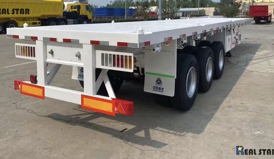 Cor personalizada 20ft 40ft 45ft Container Flatbed Trailer com alta capacidade de carga