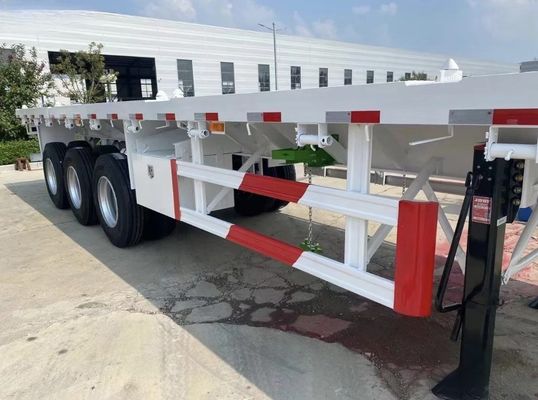 Cor personalizada 20ft 40ft 45ft Container Flatbed Trailer com alta capacidade de carga
