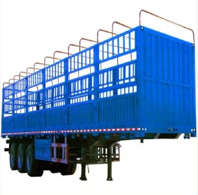 80 toneladas de vedação estaca adicionar parede lateral caminhão vedação semi-reboque para carga e gado
