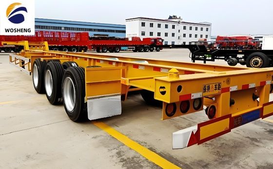 Wo Sheng 40 pés esqueleto semi-reboque com JOST King Pin e construção de aço