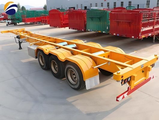 Wo Sheng 40 pés esqueleto semi-reboque com JOST King Pin e construção de aço