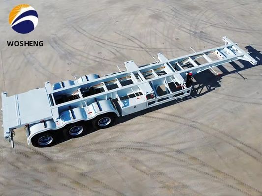 Wo Sheng 40 pés esqueleto semi-reboque com JOST King Pin e construção de aço