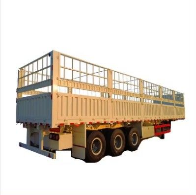 Semi-reboque de cerca de 50 toneladas de capacidade com 3 eixos 7.5 toneladas de peso de carga e 9.00-22.5 rim
