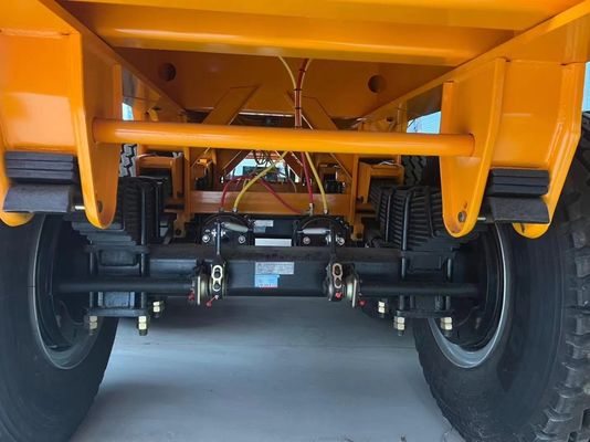 200 toneladas de carga útil máxima Wosheng Double Link Flatbed Semi-Trailer para transporte de contentores