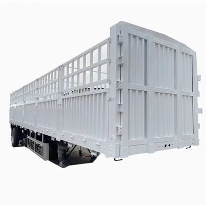 Semi-reboque de cerca de 50 toneladas de capacidade com 3 eixos 7.5 toneladas de peso de carga e 9.00-22.5 rim