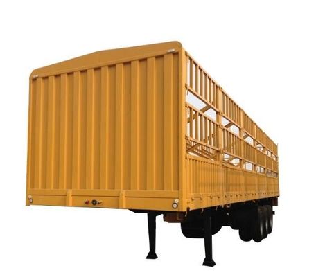 Semi-reboque de cerca de 50 toneladas de capacidade com 3 eixos 7.5 toneladas de peso de carga e 9.00-22.5 rim