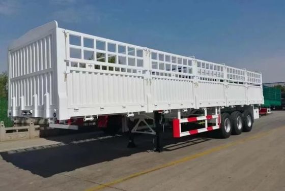 Semi-reboque de cerca de 50 toneladas de capacidade com 3 eixos 7.5 toneladas de peso de carga e 9.00-22.5 rim