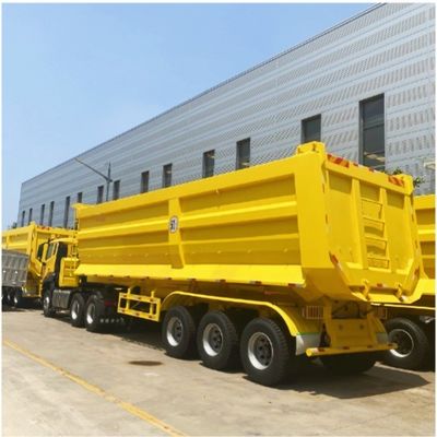 Semi-reboque hidráulico de 3 eixos de inclinação para transporte de carga pesada de 30-100T