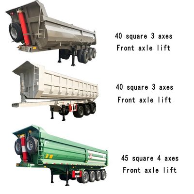 Semi-reboque hidráulico de 3 eixos de inclinação para transporte de carga pesada de 30-100T