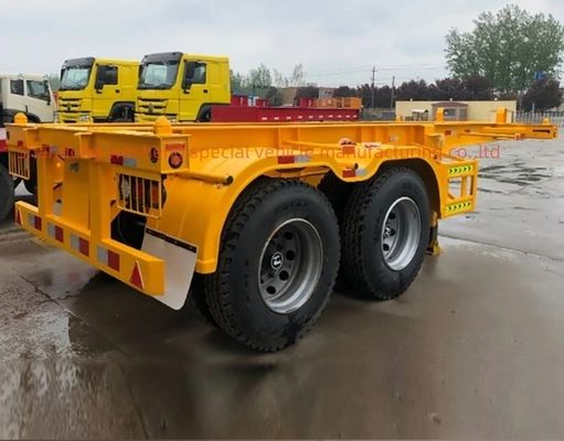 Wosheng Best 2 Axle 20FT 40FT Container Skeleton Semi-Trailer para transporte de contêineres
