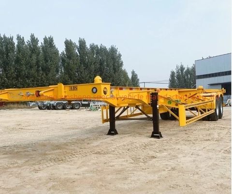 Wosheng Best 2 Axle 20FT 40FT Container Skeleton Semi-Trailer para transporte de contêineres