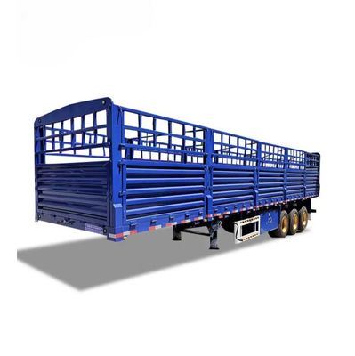 Pedido do cliente 3 Semirreboque de eixo Reboque de cerca alta para transporte de carga a granel