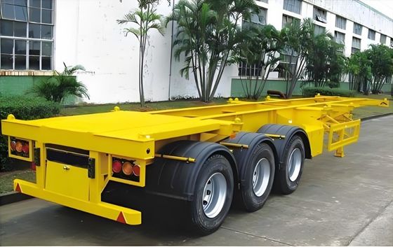 Fonte de folha 90 w mm*13/16 espessura mm*10 camada Wosheng Container Skeleton Semi-trailer