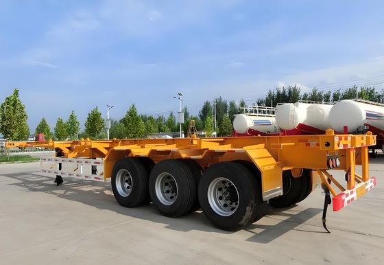 Fonte de folha 90 w mm*13/16 espessura mm*10 camada Wosheng Container Skeleton Semi-trailer
