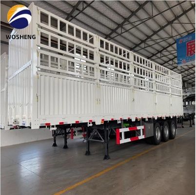 Semi-reboque de vedação de carga de 3 eixos 40T em Shandong com câmara de travagem de mola T30/30
