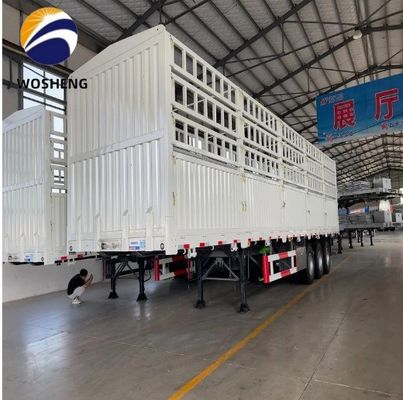 Semi-reboque de vedação de carga de 3 eixos 40T em Shandong com câmara de travagem de mola T30/30
