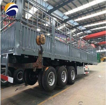 Semi-reboque de vedação de carga de 3 eixos 40T em Shandong com câmara de travagem de mola T30/30