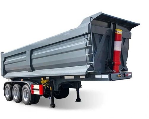28t Heavy Duty Landing Gear Semi-trailer para construção de areia pedra terra trabalhos traseiro