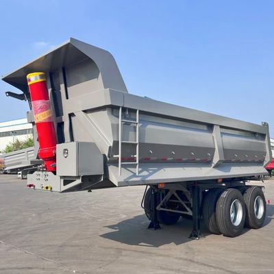 28t Heavy Duty Landing Gear Semi-trailer para construção de areia pedra terra trabalhos traseiro