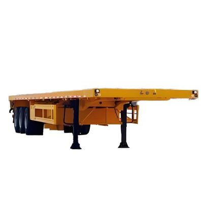 90 mm*13 mm*10 camadas Leaf Spring Flatbed Semi-Trailer com 28t Heavy Duty Landing Gear