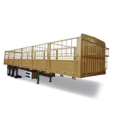 Ferramenta de aterragem pesada 28t 3 eixos carregamento vedação semi-reboque para transporte de vegetais