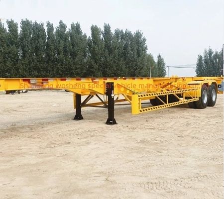 2/3 eixo esqueleto Semi-Carrier Trailer para 20FT 40FT contêineres Heavy Duty Landing Gear
