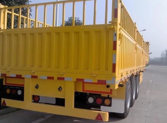 Ferramenta de aterragem pesada 28t 3 eixos carregamento vedação semi-reboque para transporte de vegetais