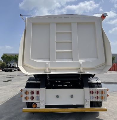 Forma U 3 eixo 4 eixo hidráulico de despejo traseiro semirreboque para veículo de construção