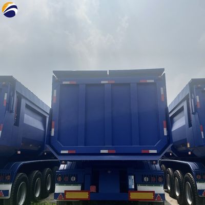 Desembaçador traseiro U-Hydraulic personalizado 40 CBM 3 eixos 4 eixos Dumper Semi-trailer para tarefa pesada