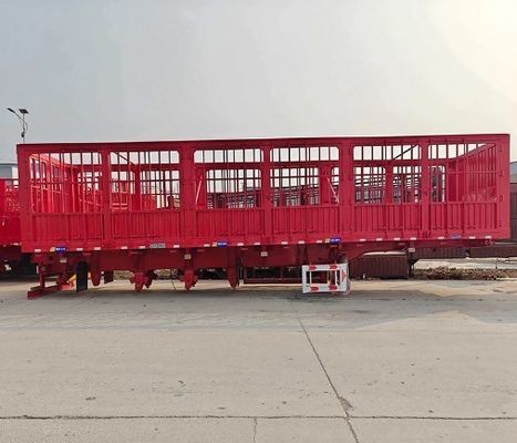Carga máxima 42,5 toneladas Semi-remolque para gado Fazenda vedação estaca de aço de Wosheng