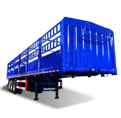 Semi-remolque de vedação de transporte de gado de 3 eixos de 40 pés com chassi de aço