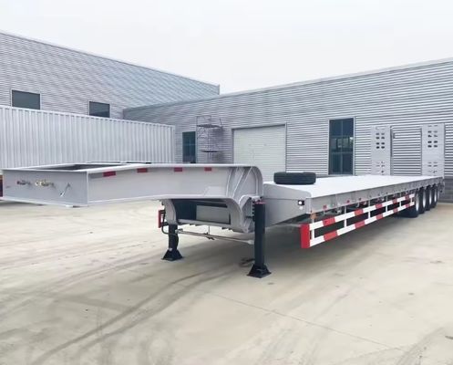 13000x2500x1100 4 eixos Lowboy semi-reboque personalizável para transporte de equipamentos pesados
