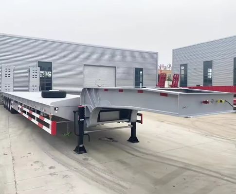 13000x2500x1100 4 eixos Lowboy semi-reboque personalizável para transporte de equipamentos pesados