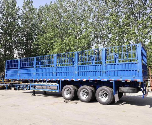 aço 3 eixos 4 eixos vedação de parede lateral Cargo Semi caminhão Trailers com 2&quot; 50mm King Pin