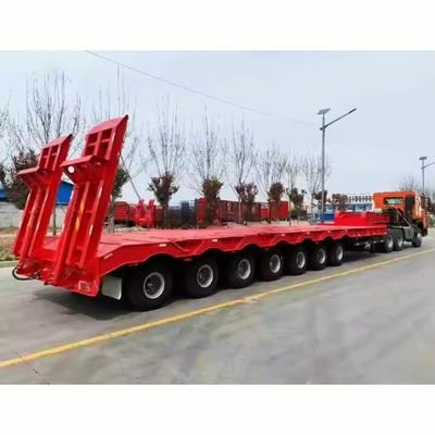 70 80 toneladas de semi-reboque lowboy extensivel para transporte de equipamentos pesados no melhor dos casos