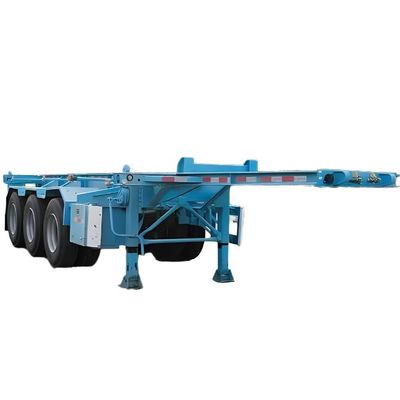 Wosheng cor personalizada 2 3 4 eixos camião esqueleto semi-reboque para carregamento de contentores