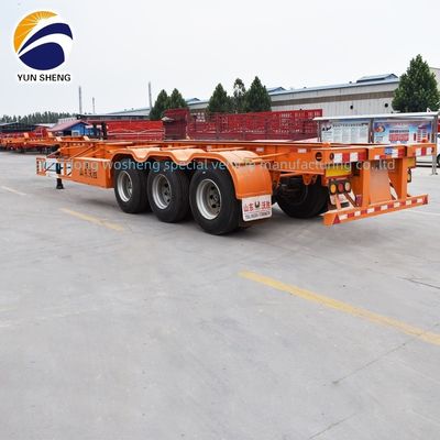 Wosheng cor personalizada 2 3 4 eixos camião esqueleto semi-reboque para carregamento de contentores