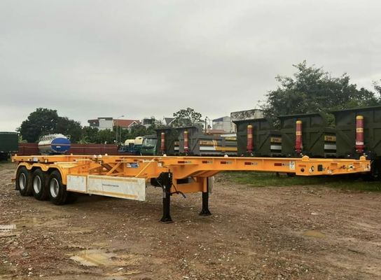 20-40 Ft Container Esqueleto Chassis Semi-trailer com eixo de 13Ton e design personalizado