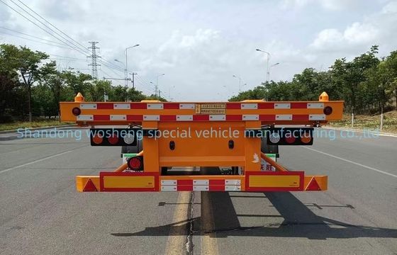 20-40 Ft Container Esqueleto Chassis Semi-trailer com eixo de 13Ton e design personalizado