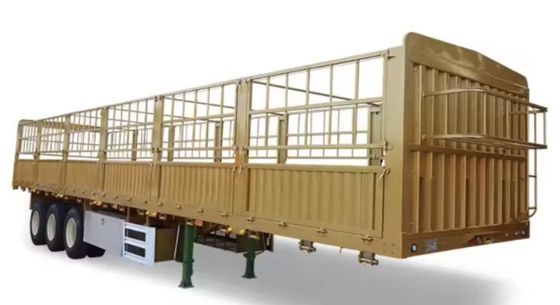 Parede lateral de 30-100 toneladas Parede lateral de resíduos de gado Pecuária de carga a granel Cercas de semi-caminhão