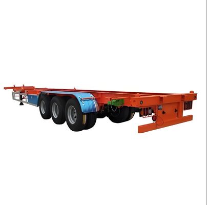 Pintura personalizada 50 T Trailer Esqueleto de carga útil para caminhão de contêiner Semi-trailer