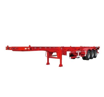 2 ou 3 eixos 40ft transporte de contentores Semi-Carrier Trailer com sistema de travagem dupla linha