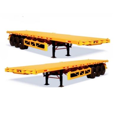 Container de cama plana Semi-trailer 40FT 45FT 48FT Rim 9.00-22.5 opcional 12400*2610*1550mm